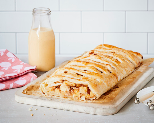 Blätterteig Apfelstrudel